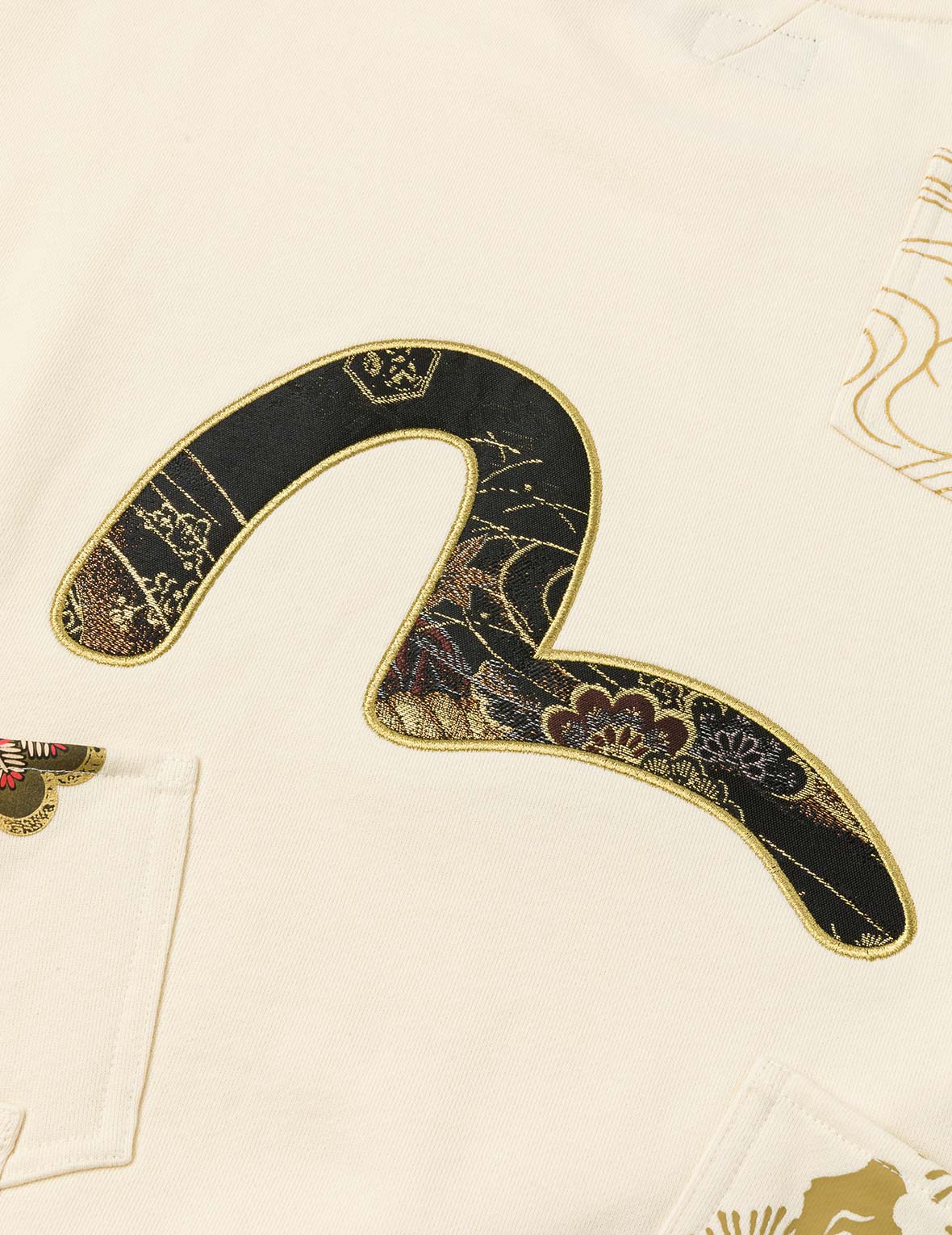 Seagull Brocade Appliqué Relax Fit Sweatshirt