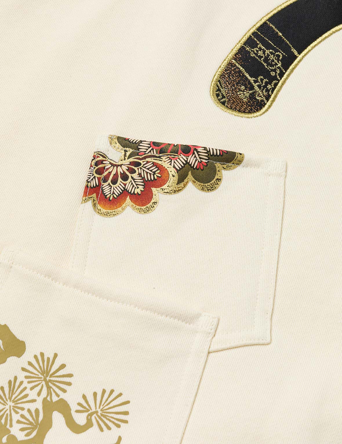 Seagull Brocade Appliqué Relax Fit Sweatshirt