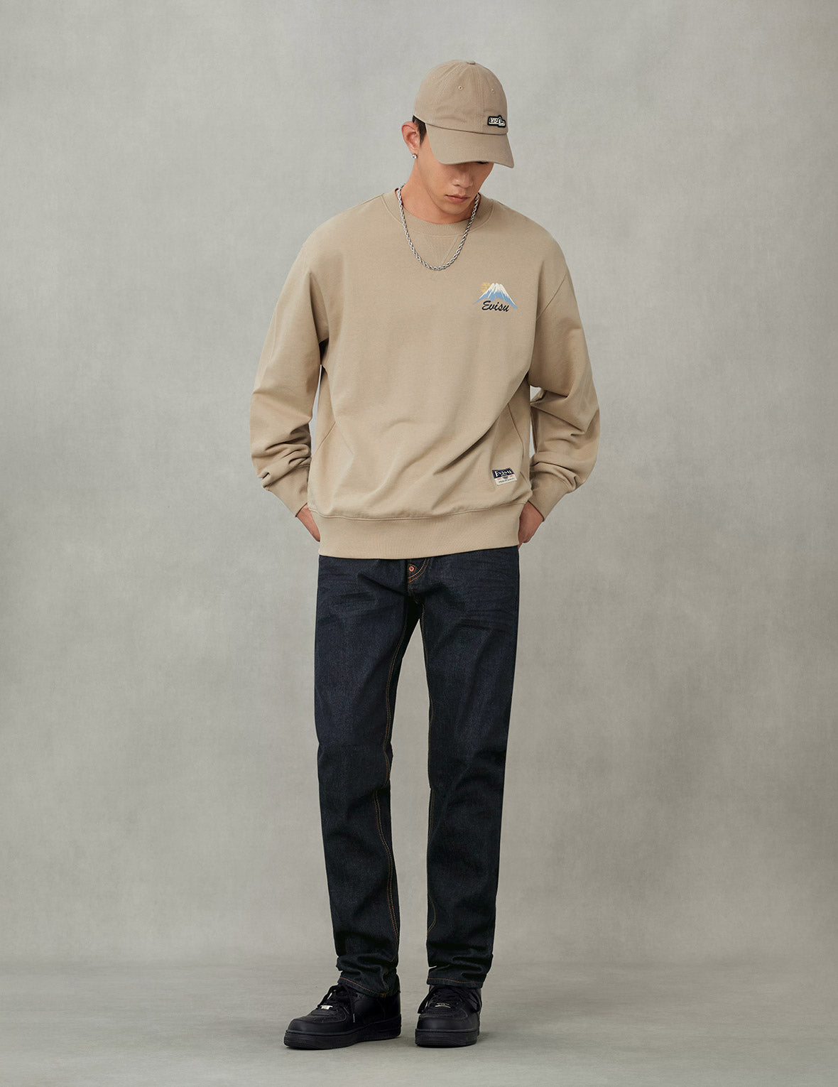 Godhead Lion Dance Daicock Print Loose Fit Sweatshirt