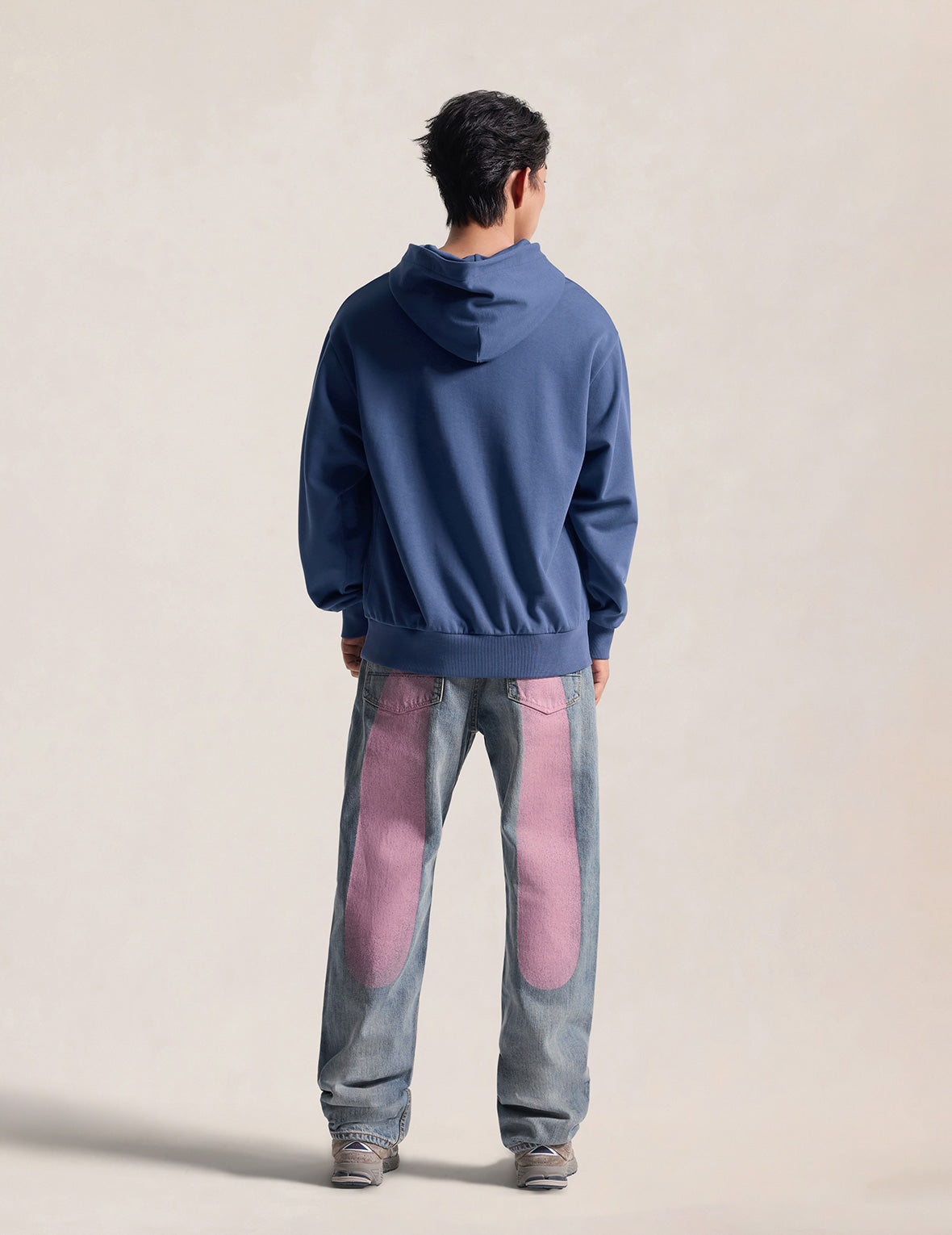 Seagull Print Relax Fit Hoodie
