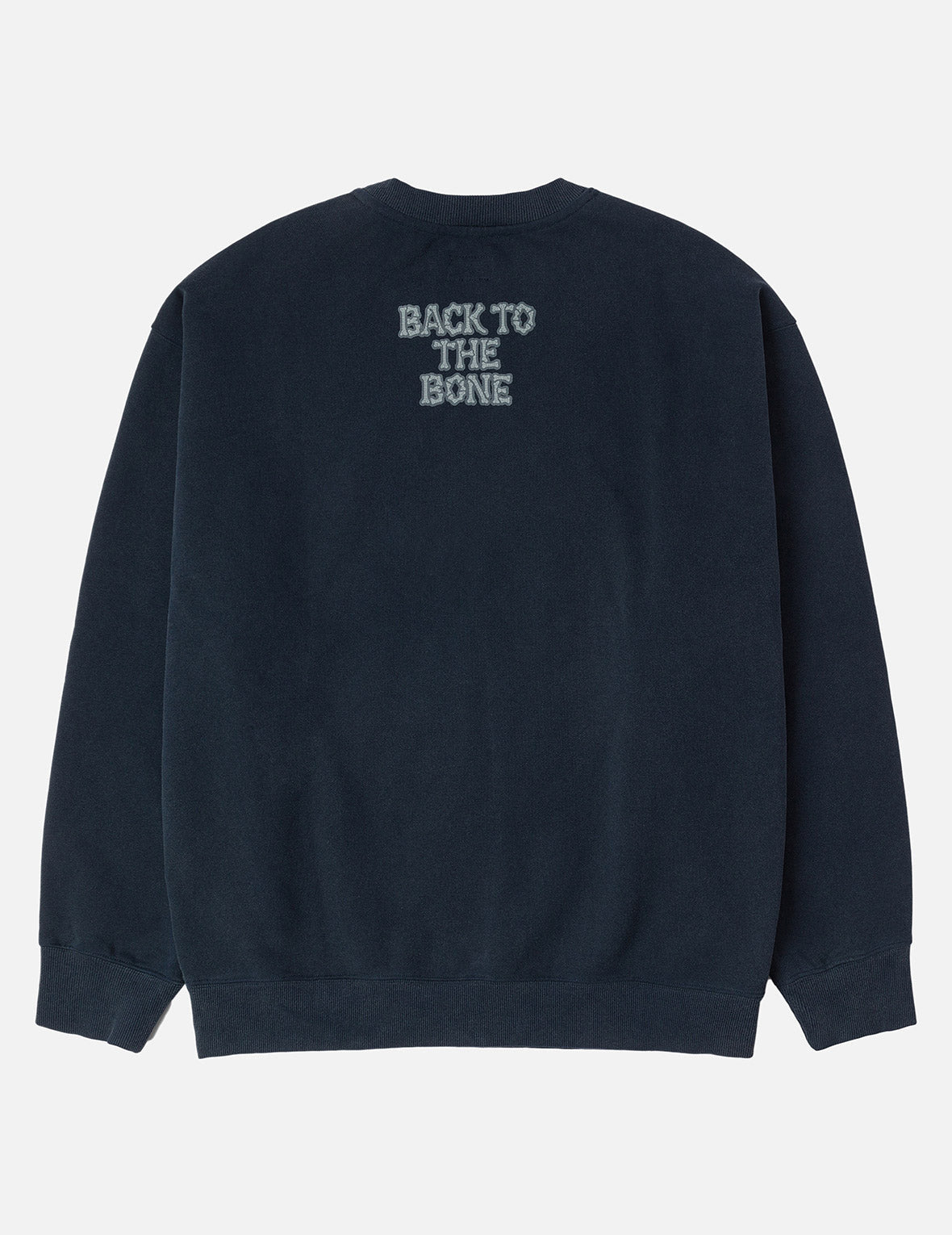 "Back to Bone" and Skull Print Fashion Fit Sweatshirt
