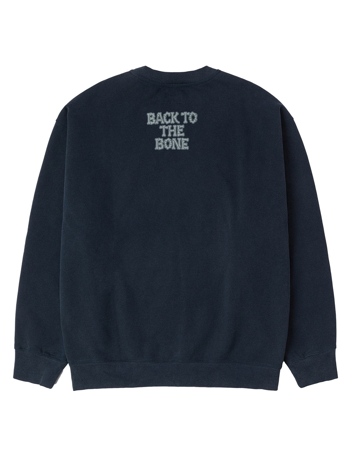 "Back to Bone" and Skull Print Fashion Fit Sweatshirt