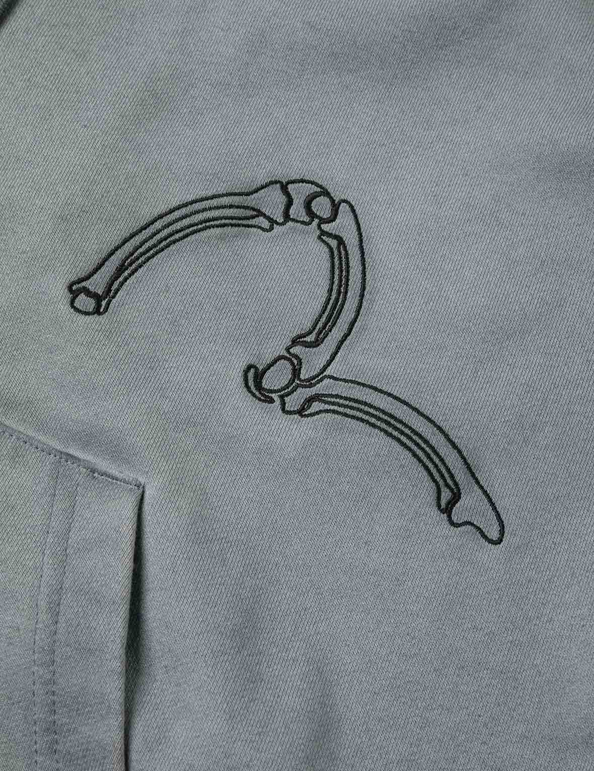 Tattoo Styles Embroidery Oversized Hoodie Jacket