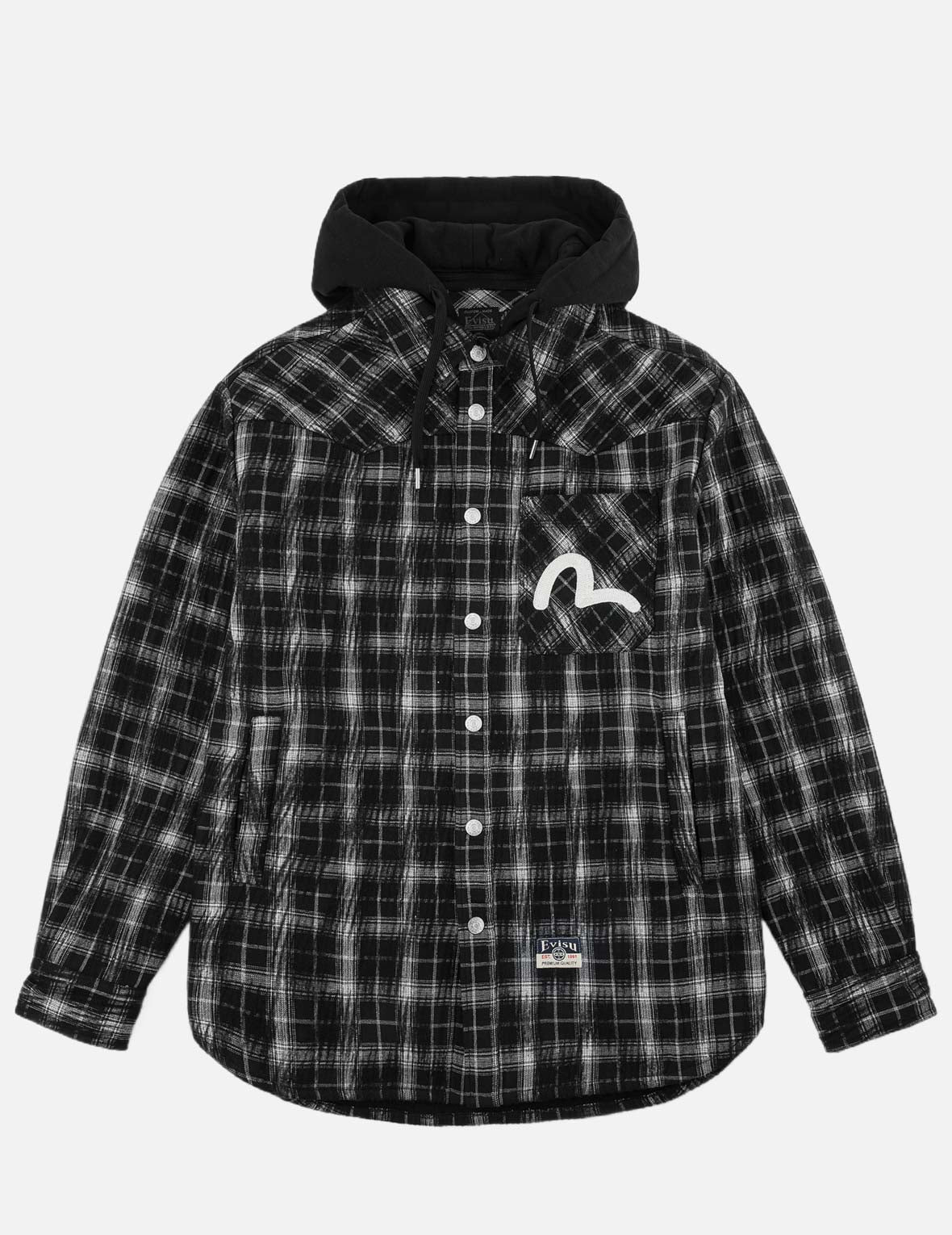Needle Punch Checked Utility Parka