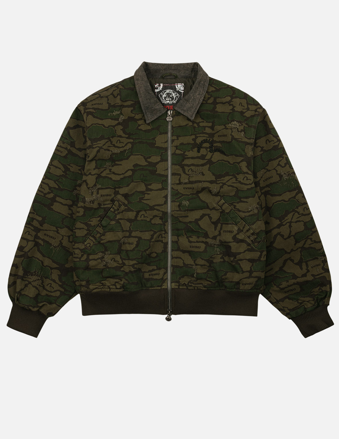 Light Padded Ishigaki Camouflage Bomber Jacket