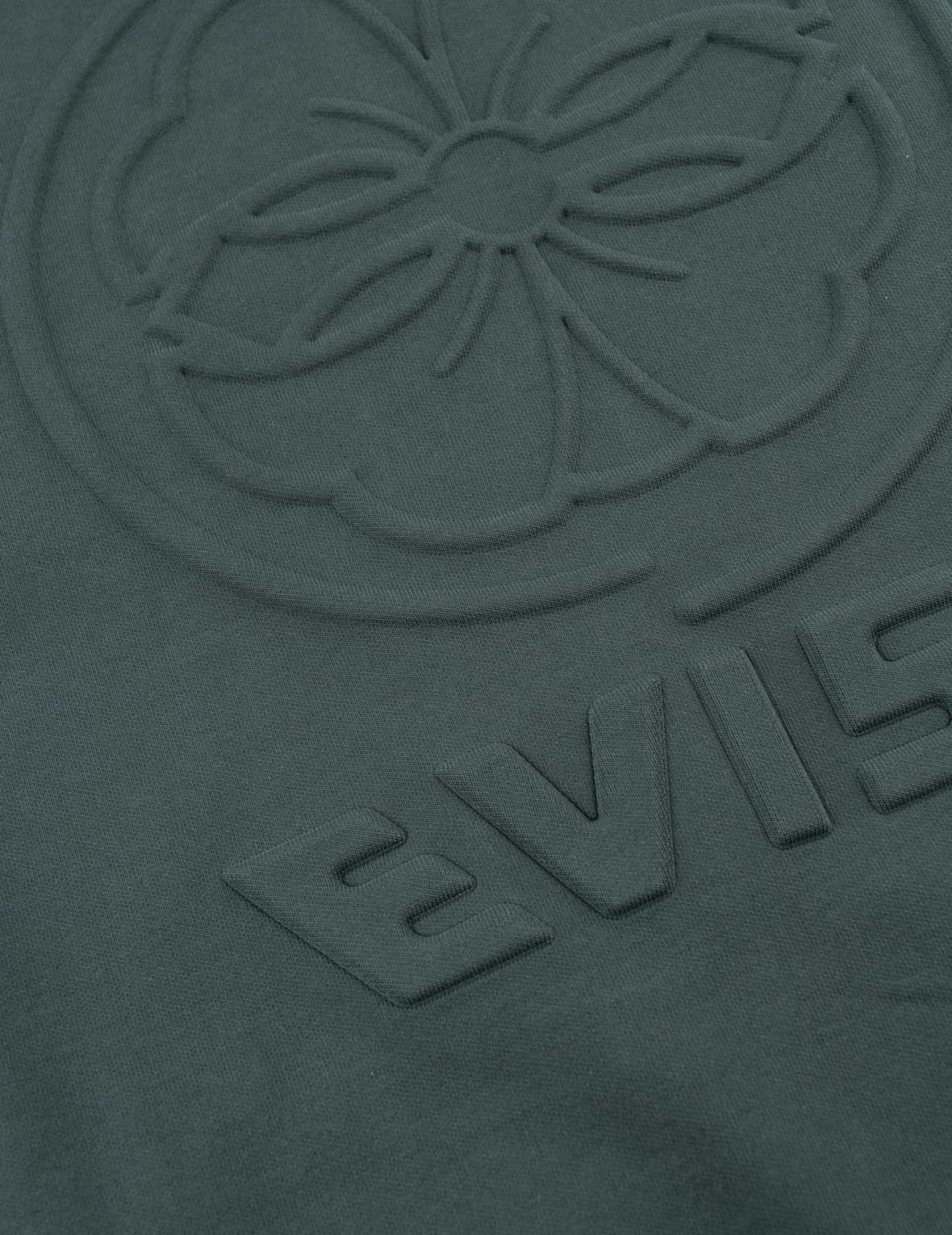 Emboss Kamon Logo Zip-Up Hoodie