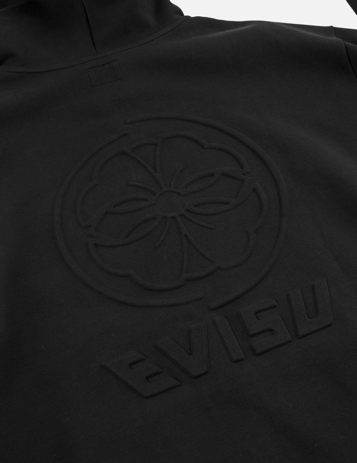 Emboss Kamon Logo Zip-Up Hoodie