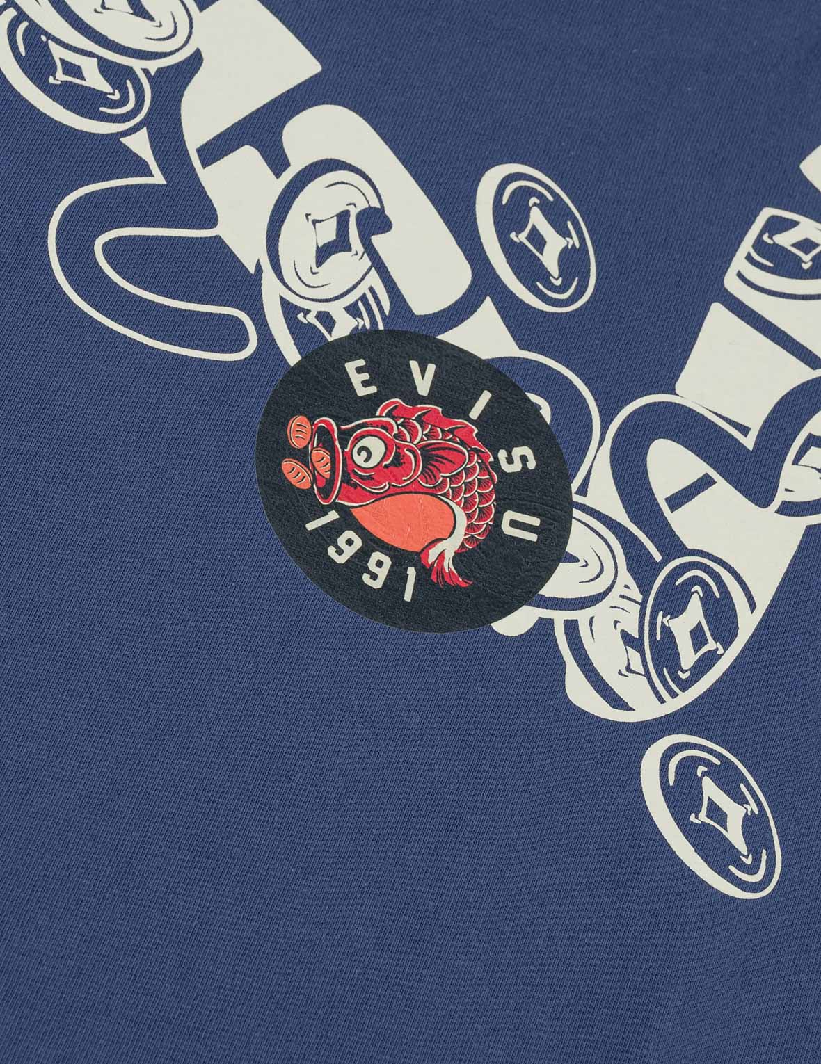 Multi-Badge Fortune Daicock Print T-Shirt
