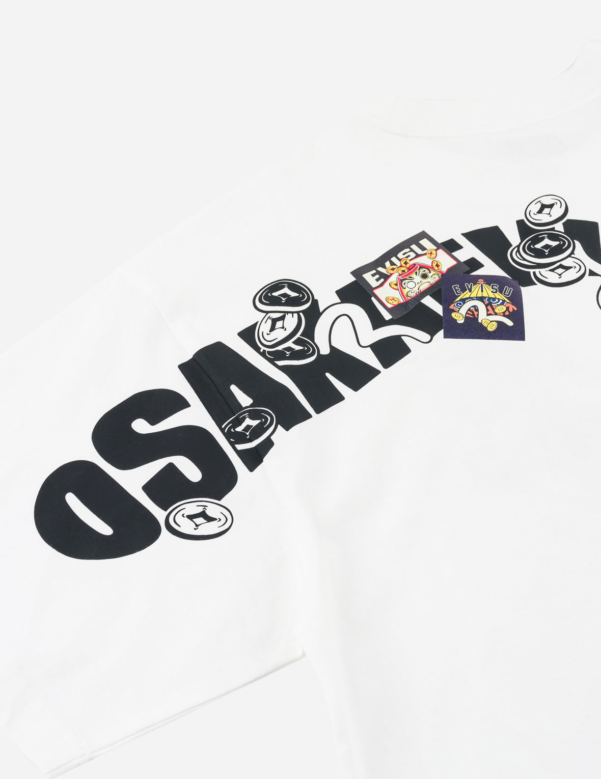 Multi-Badge Fortune Daicock Print T-Shirt