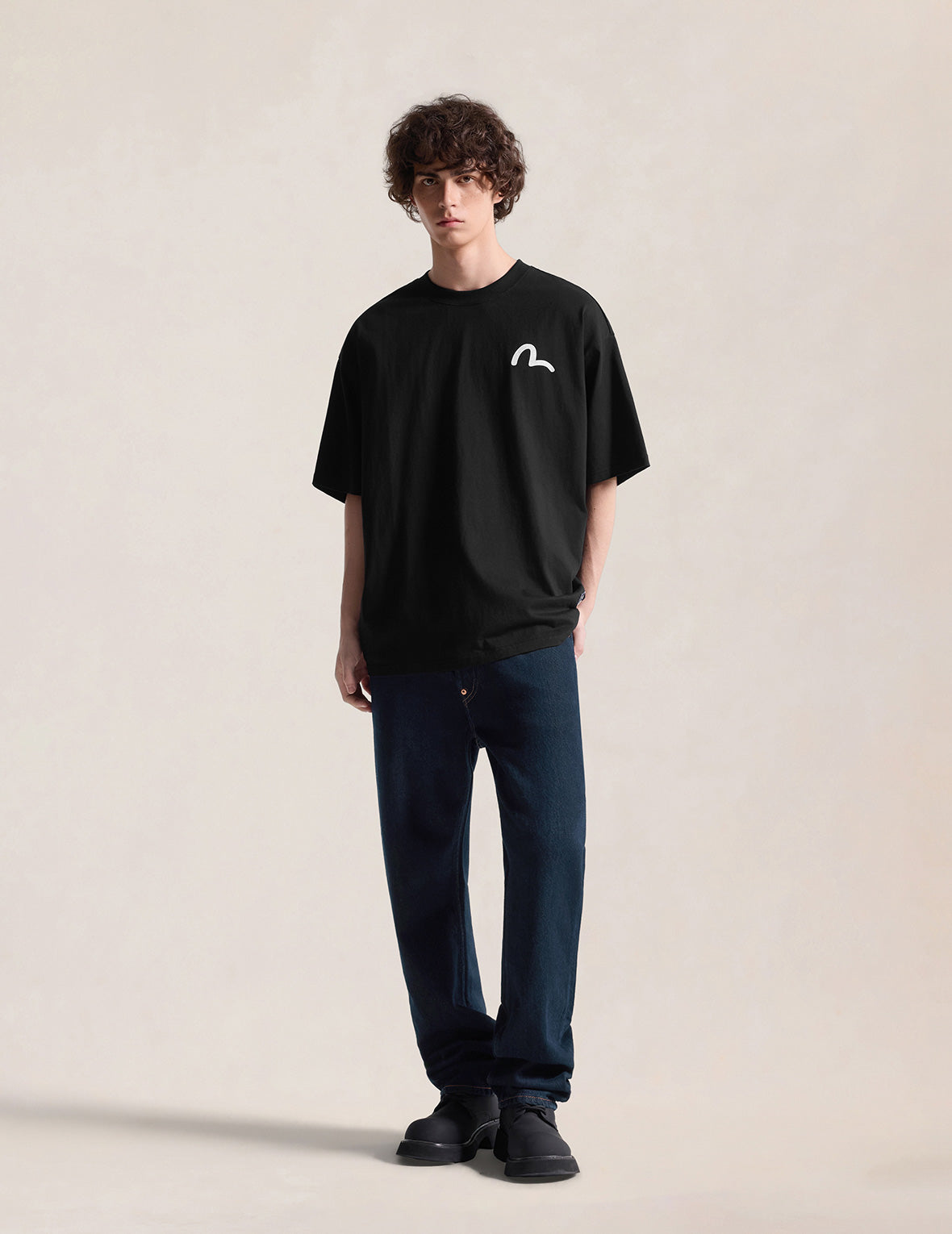 Glitter Seagull Print T-Shirt