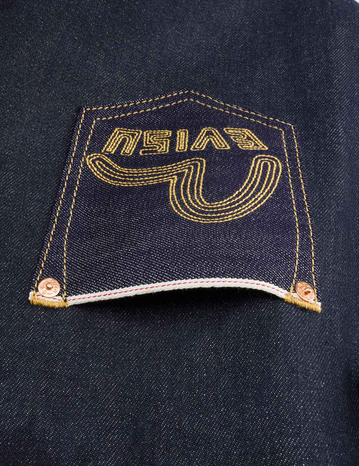 Seagull Embroidery Denim Tote Bag