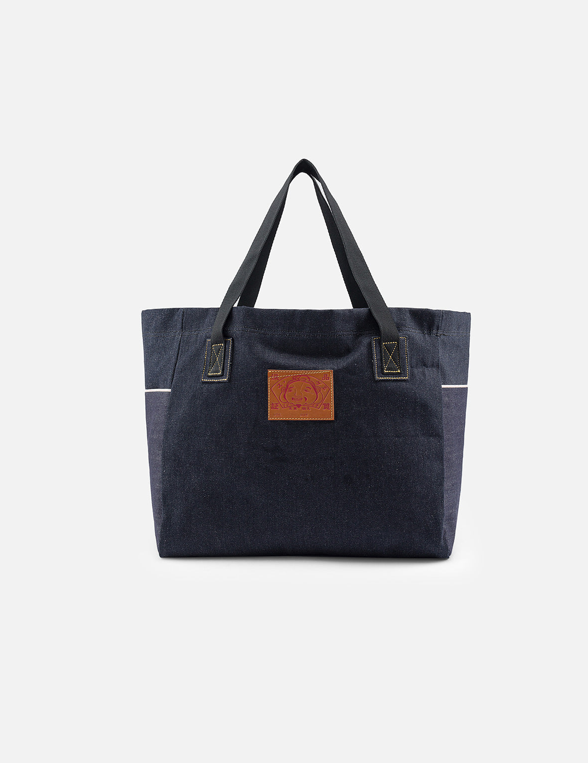 Seagull Embroidery Denim Tote Bag