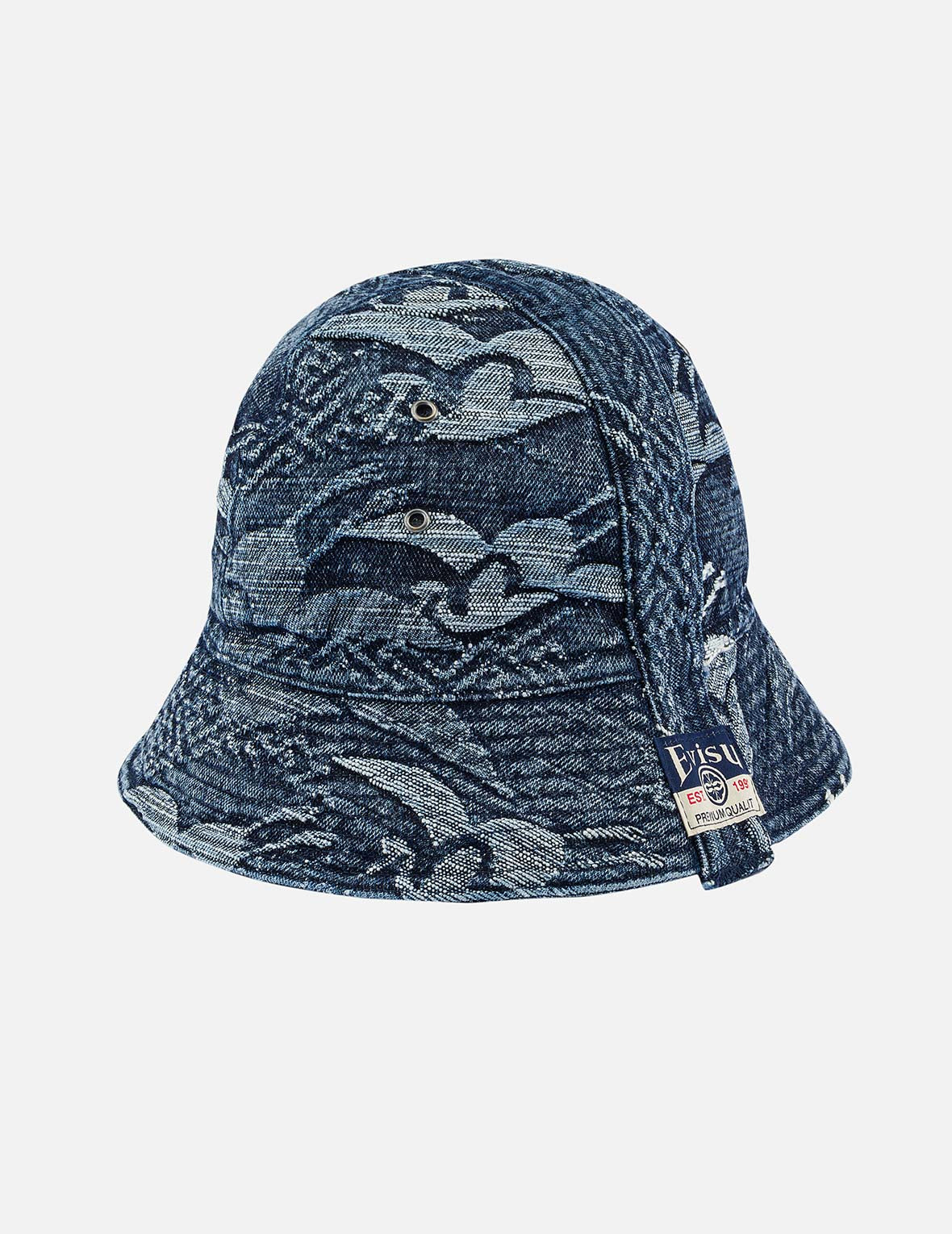 Allover Seagull Crane Jacquard Bucket Hat