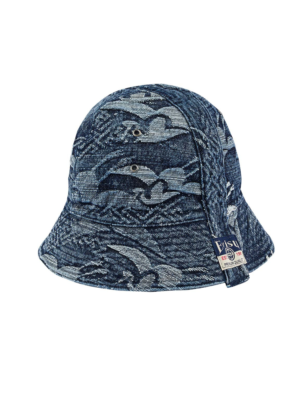 Allover Seagull Crane Jacquard Bucket Hat