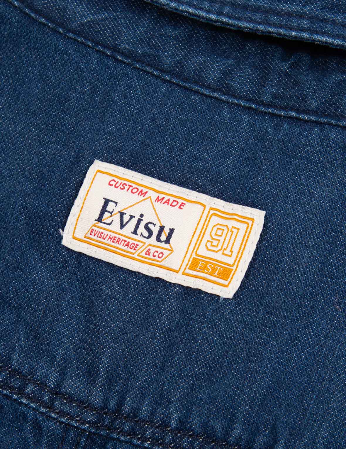 Gradated Laser-print Denim Dress