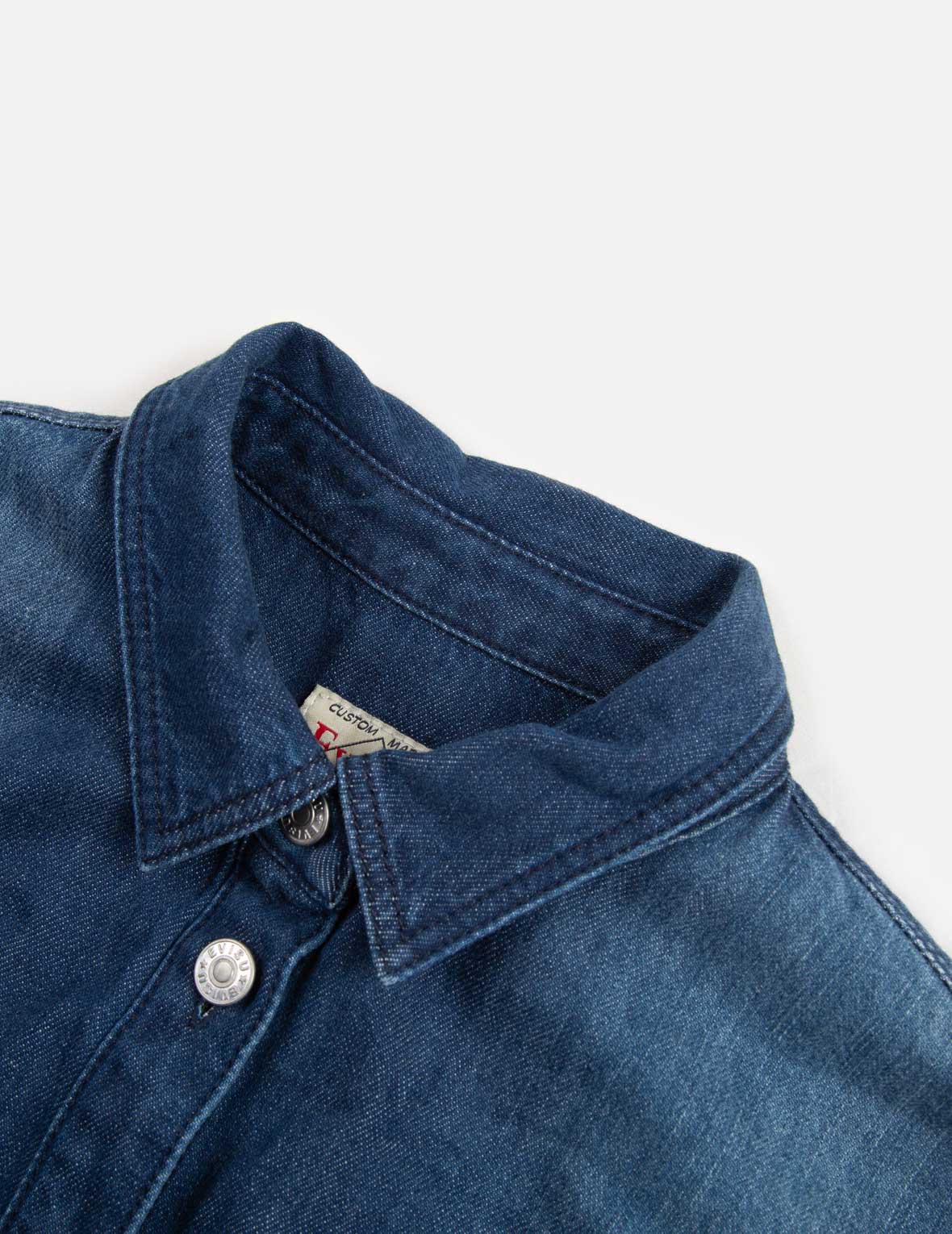 Gradated Laser-print Denim Dress