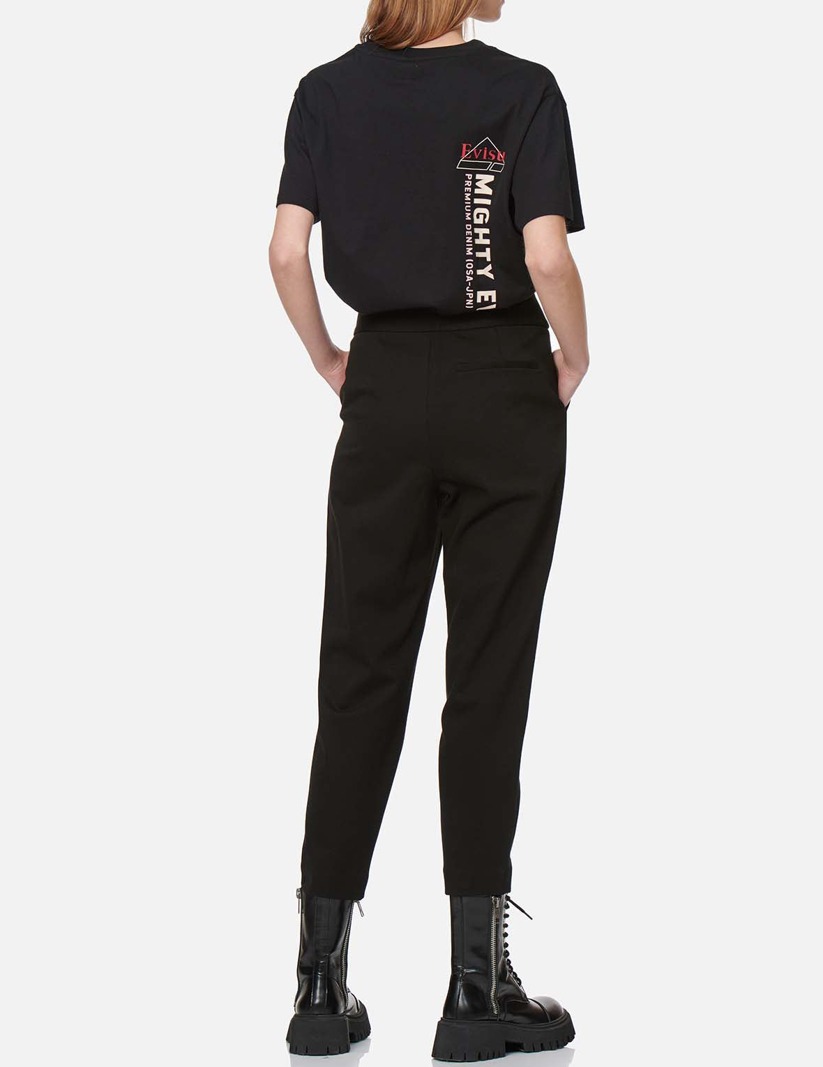 Seagull Embroidered Taper Pants