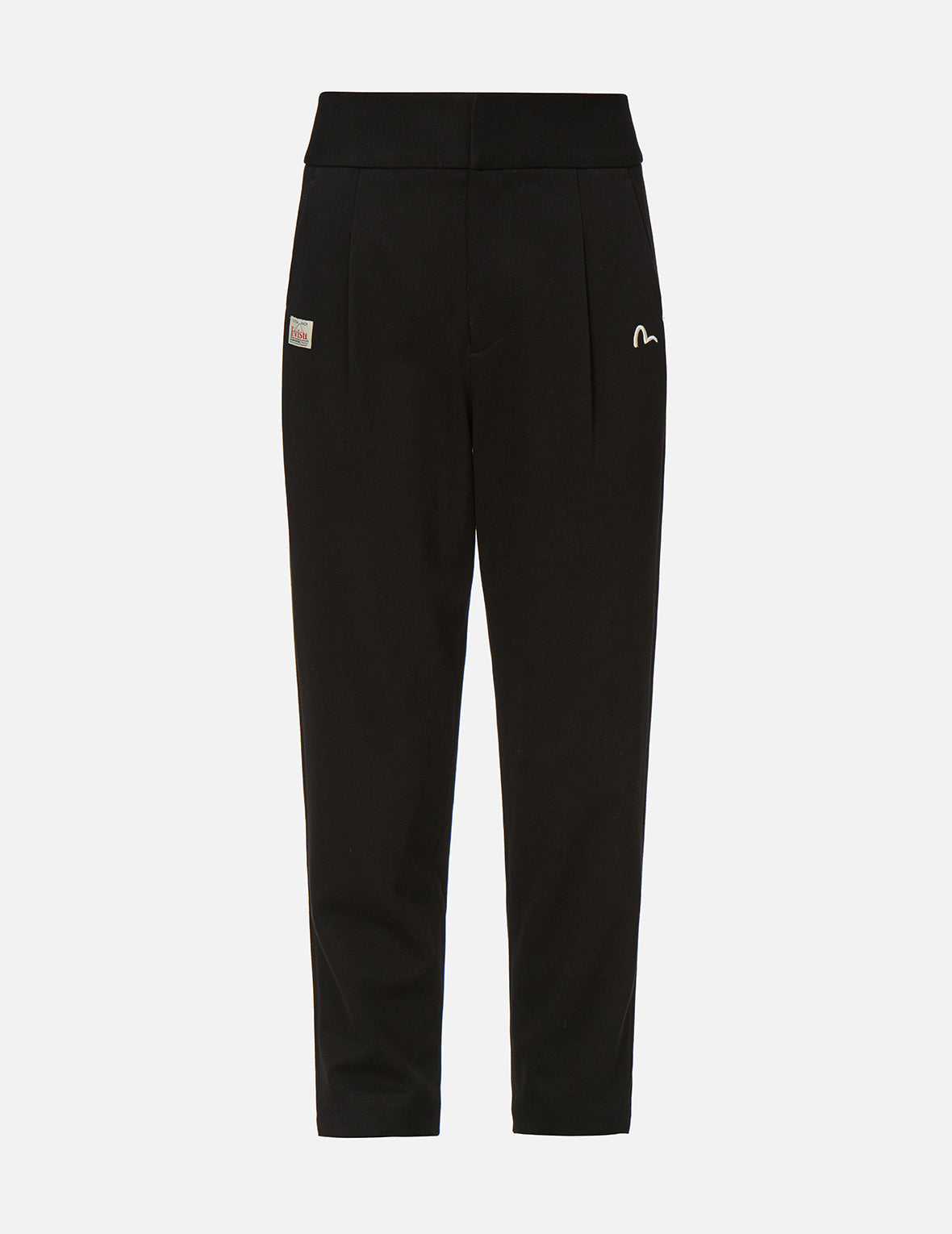 Seagull Embroidered Taper Pants