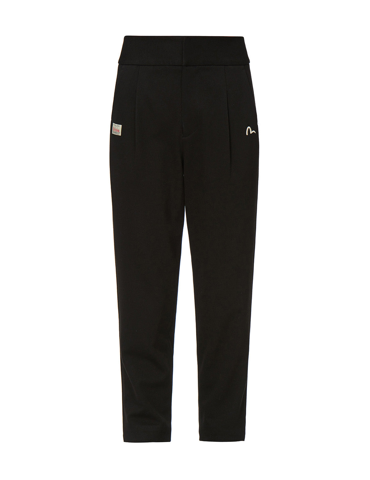 Seagull Embroidered Taper Pants
