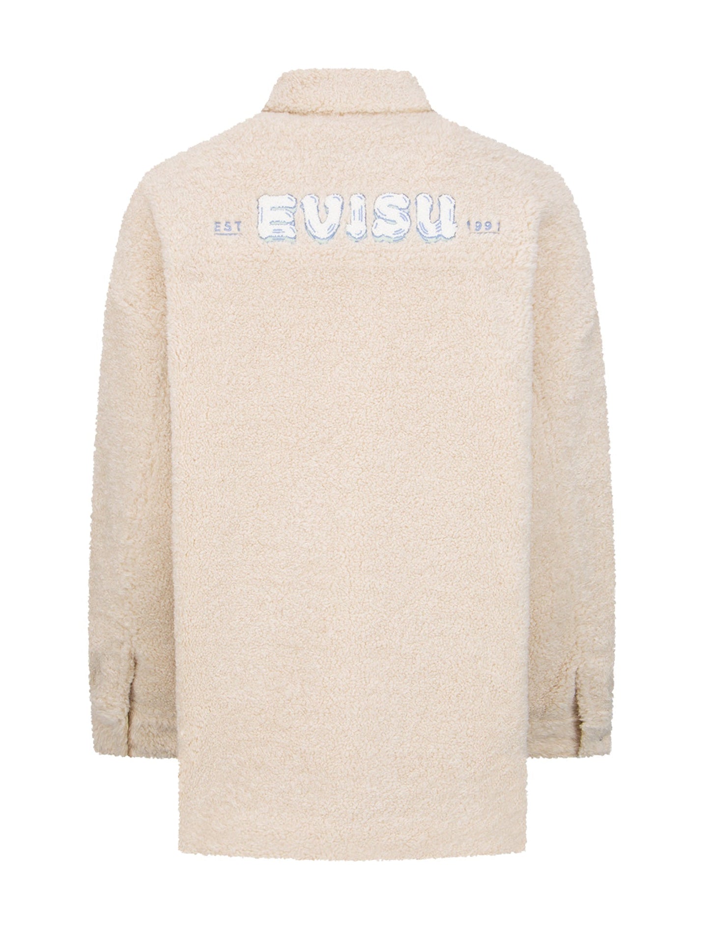 Logo Appliqué Sherpa Shirt Jacket