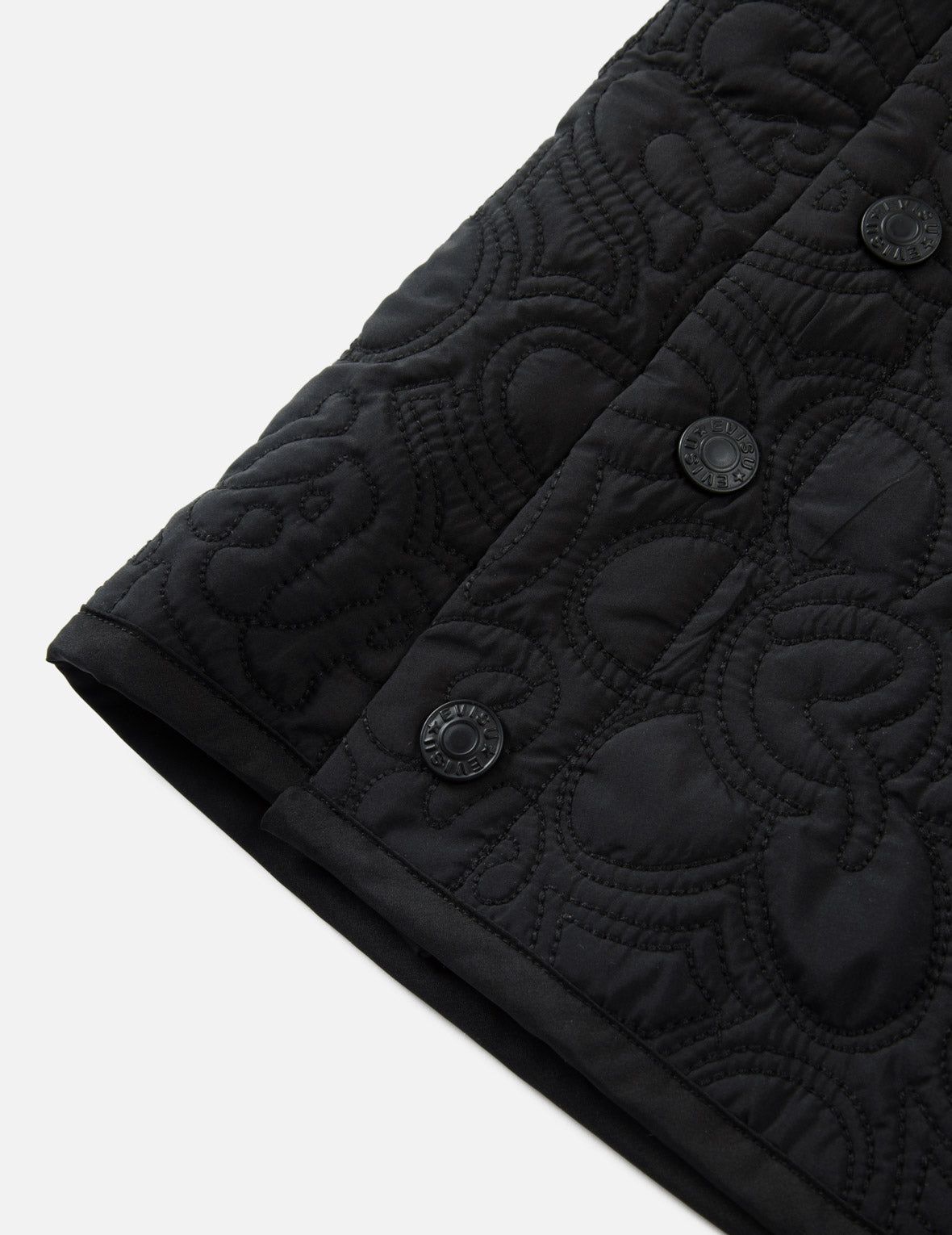 Allover Quilted Seagull and Floral Fashion Fit Skirt