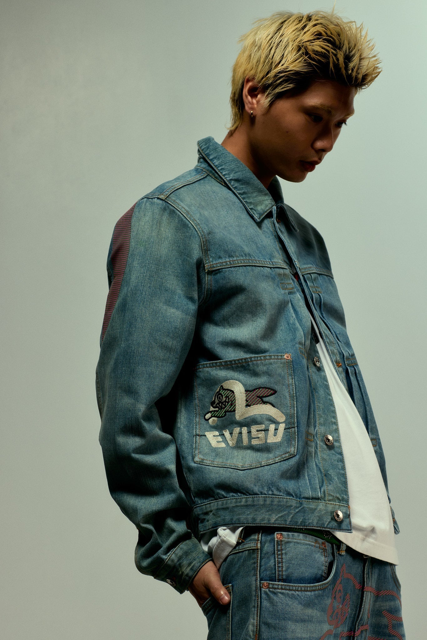 【EXCLUSIVE】EVISU X ICECREAM Seagull Denim Jacket