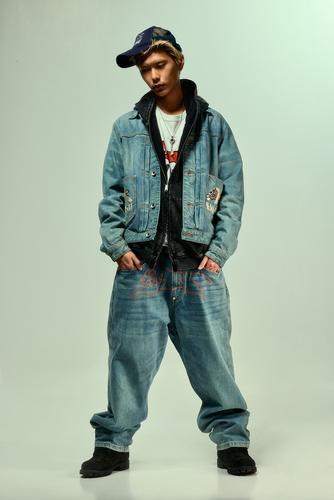 【EXCLUSIVE】EVISU X ICECREAM Daicock Jeans