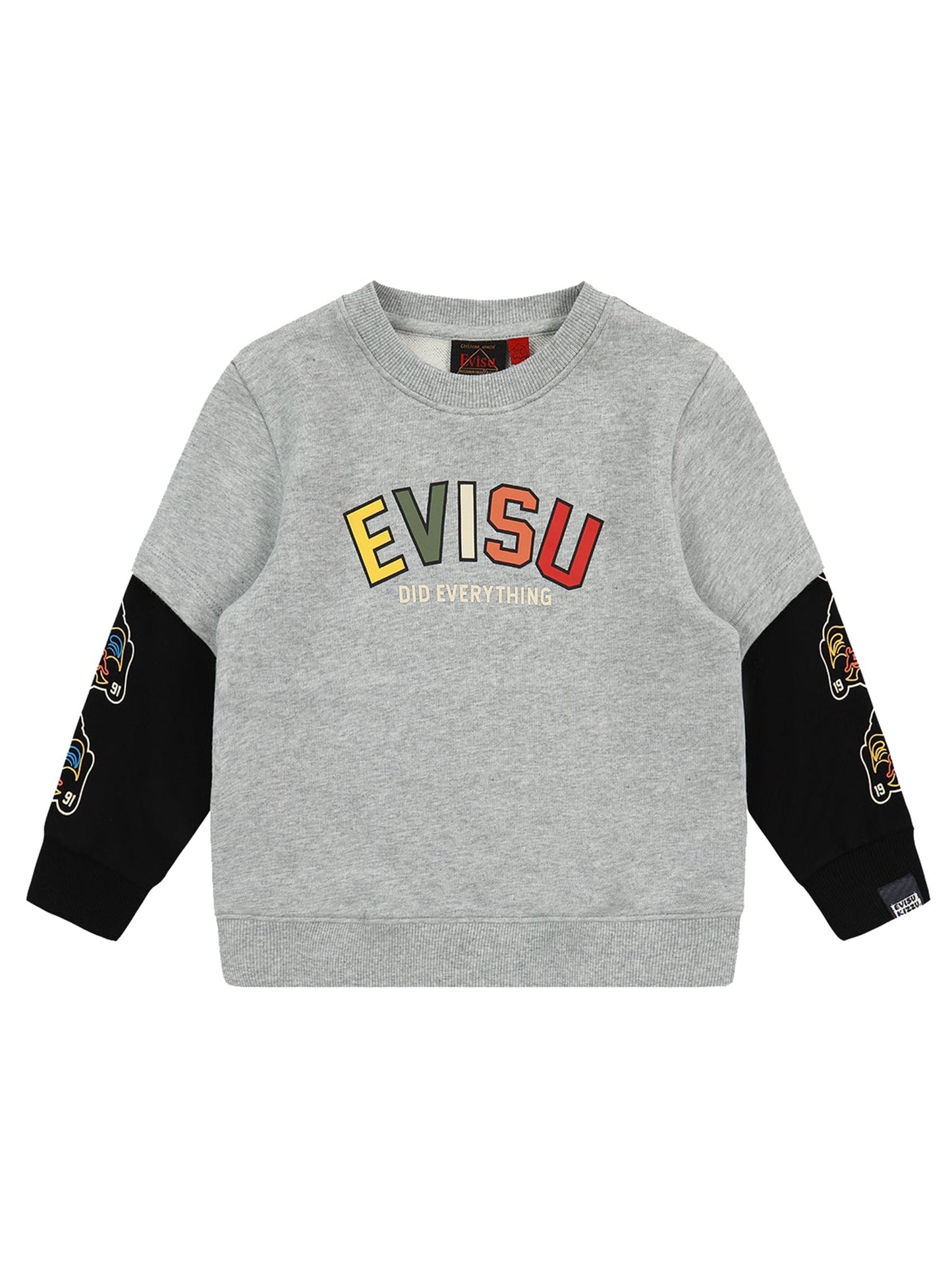 Logo and Godhead Print 2-in-1 Sweatshirt