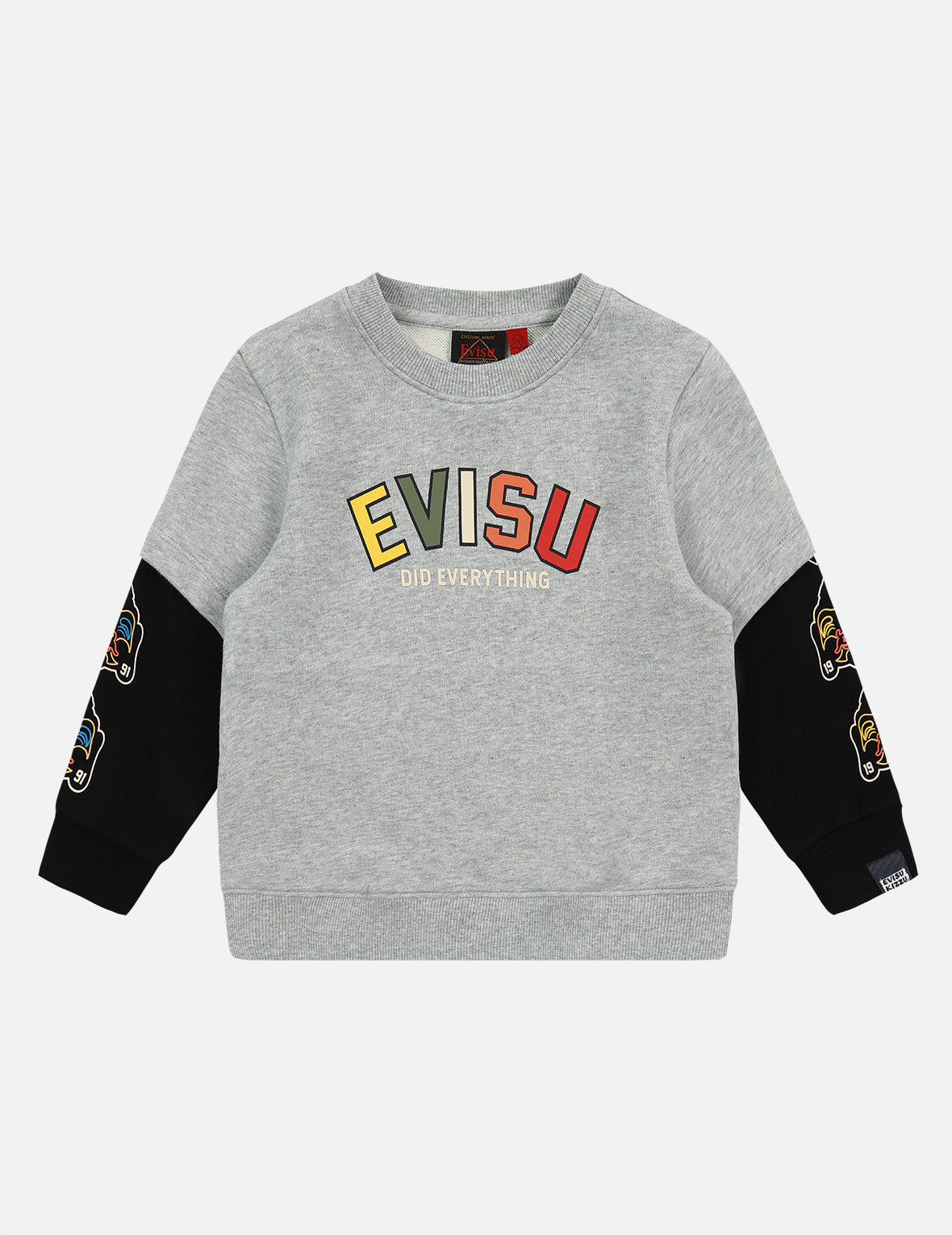 Logo and Godhead Print 2-in-1 Sweatshirt