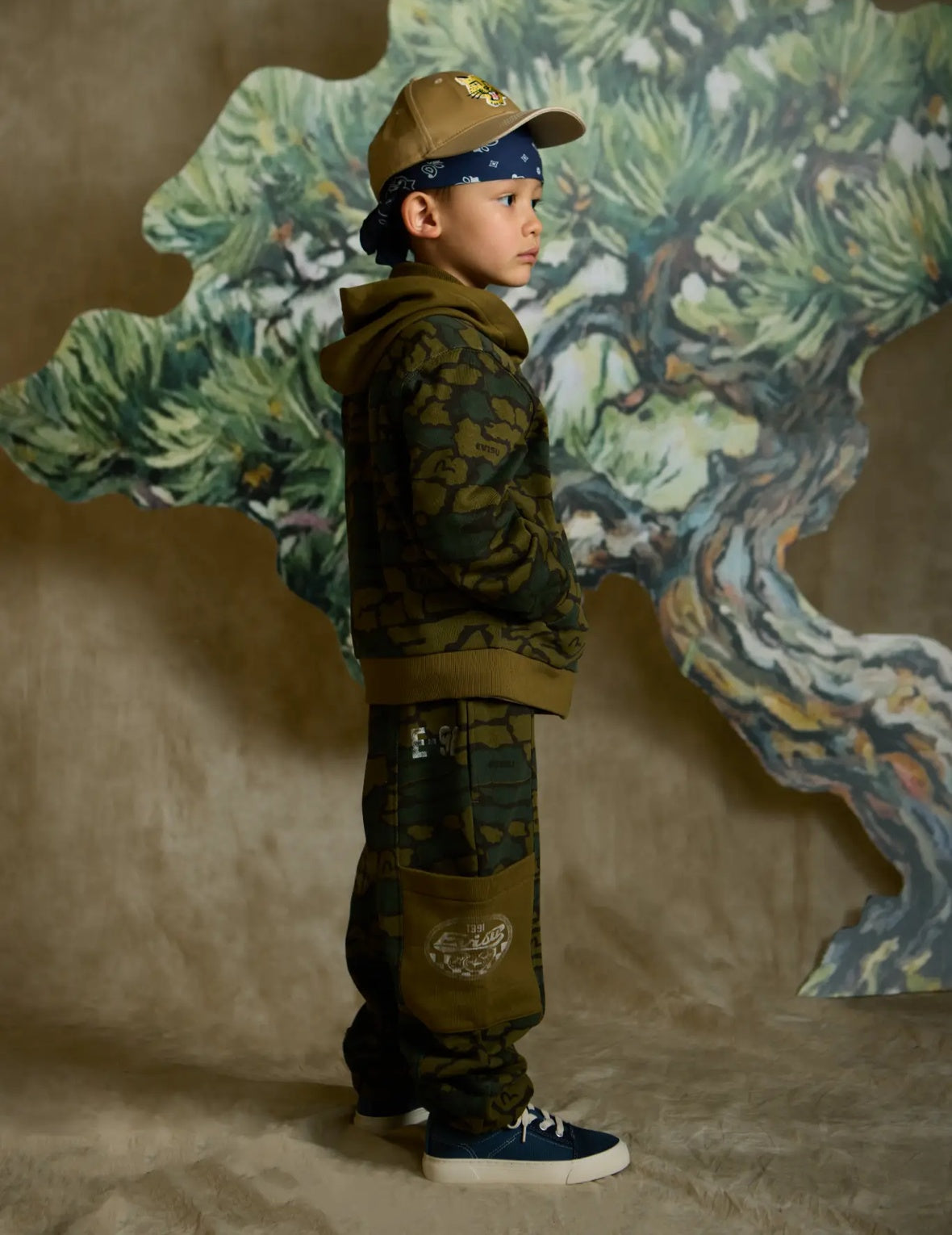 Leopard Head Camouflage Zip-Up Hoodie
