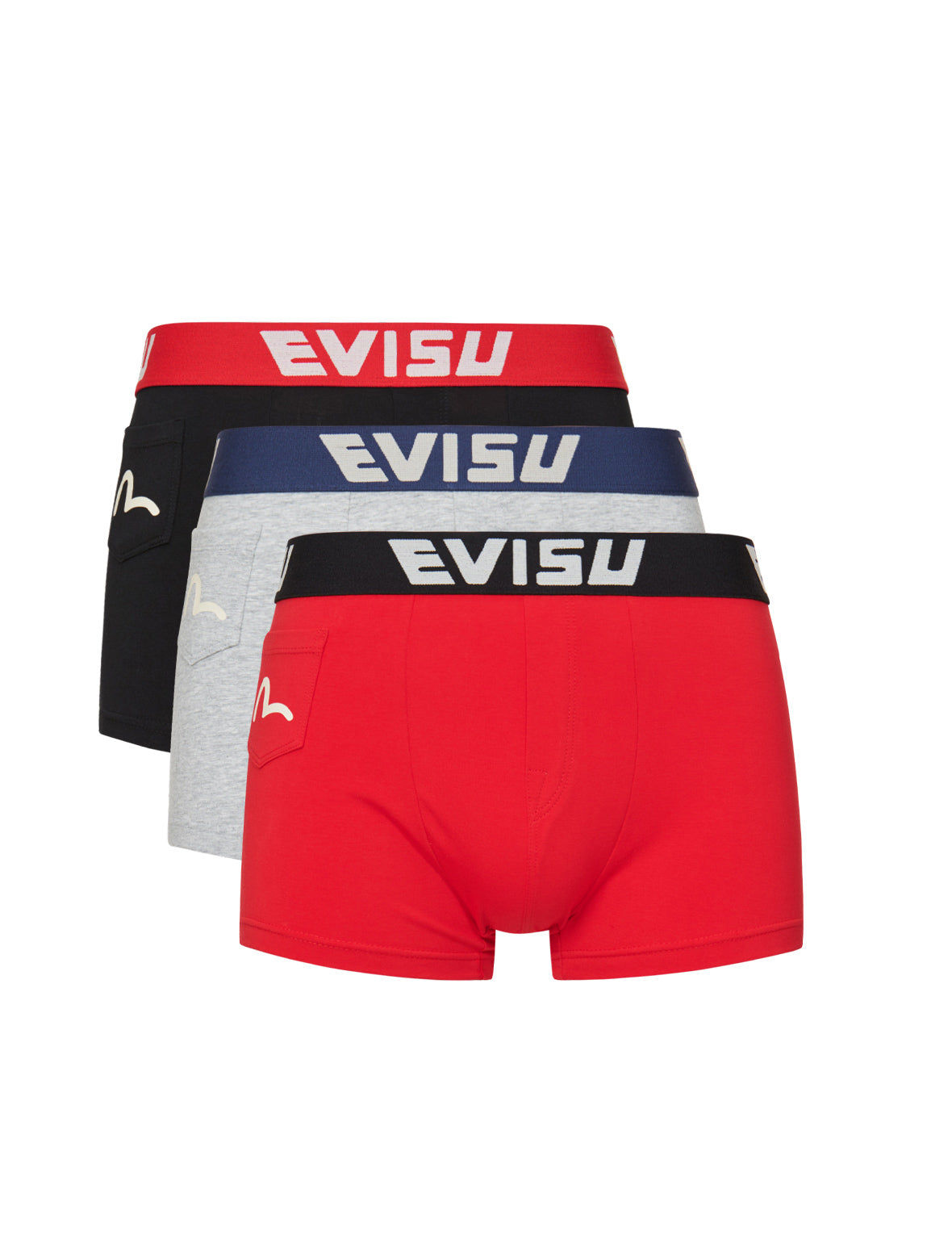 Three-Pack Seagull Print Pocket Trunks
