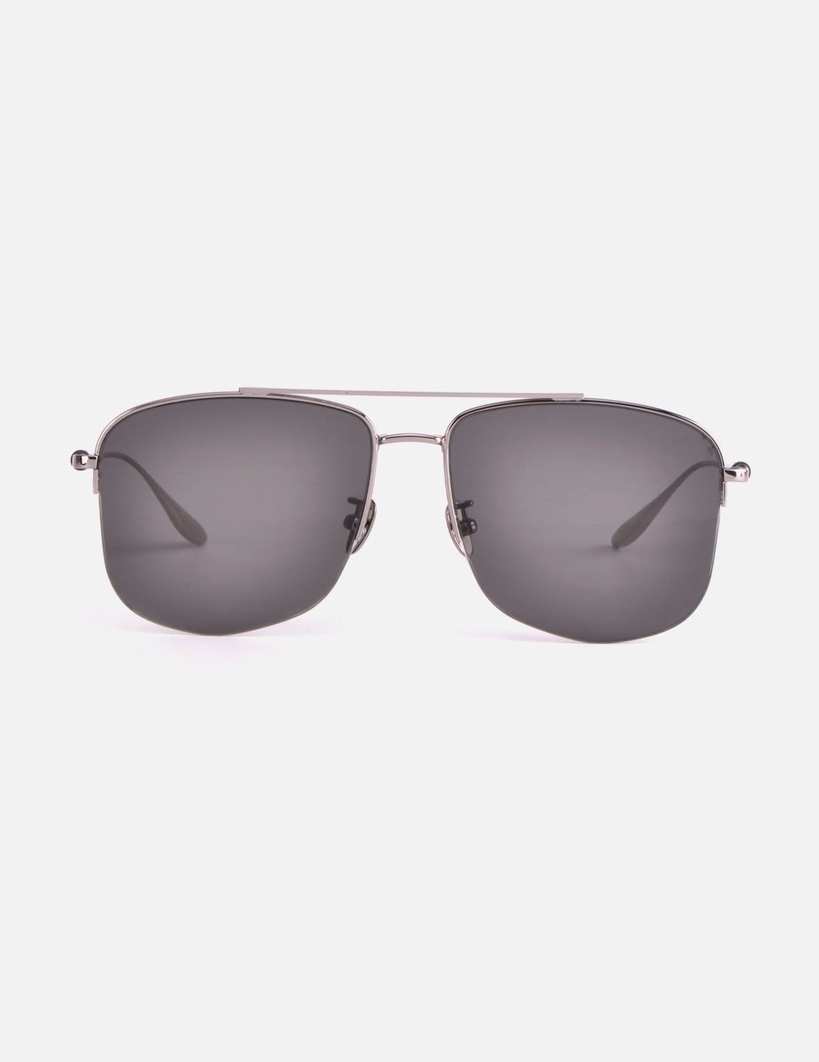 Double Bridge Metal Aviator Sunglasses