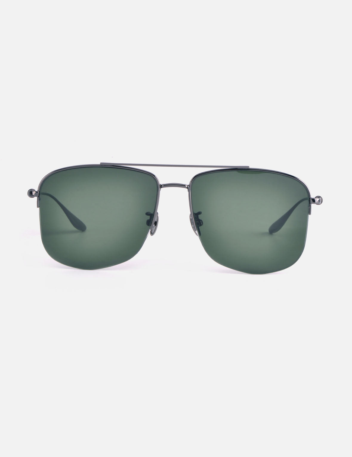 Double Bridge Metal Aviator Sunglasses