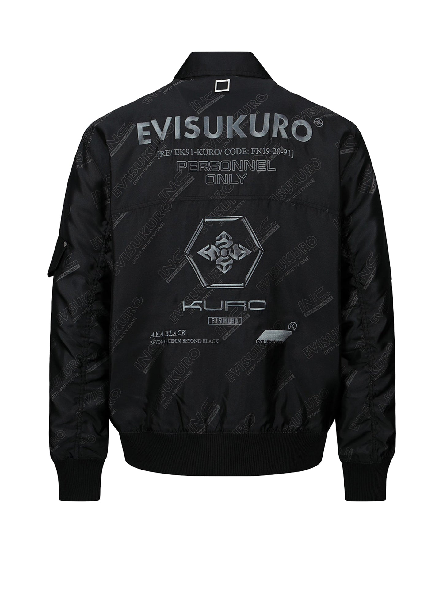 Allover Logo Print Bomber Jacket
