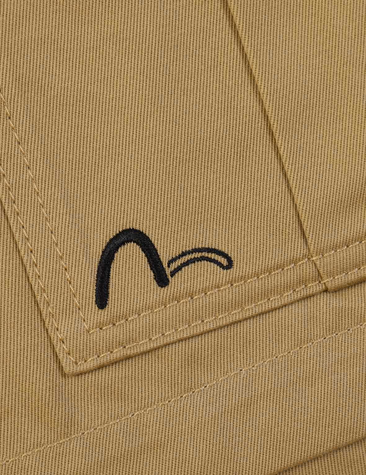 Logo Tape Patching Cargo Shorts