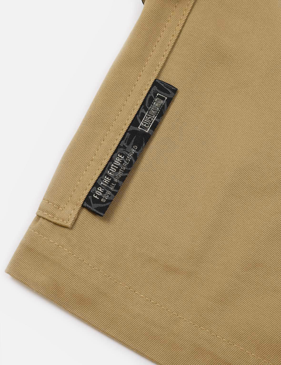 Logo Tape Patching Cargo Shorts