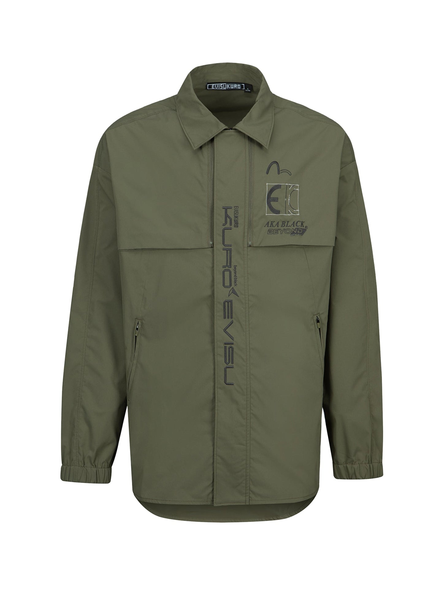 Logo Embroidery Shirt Jacket
