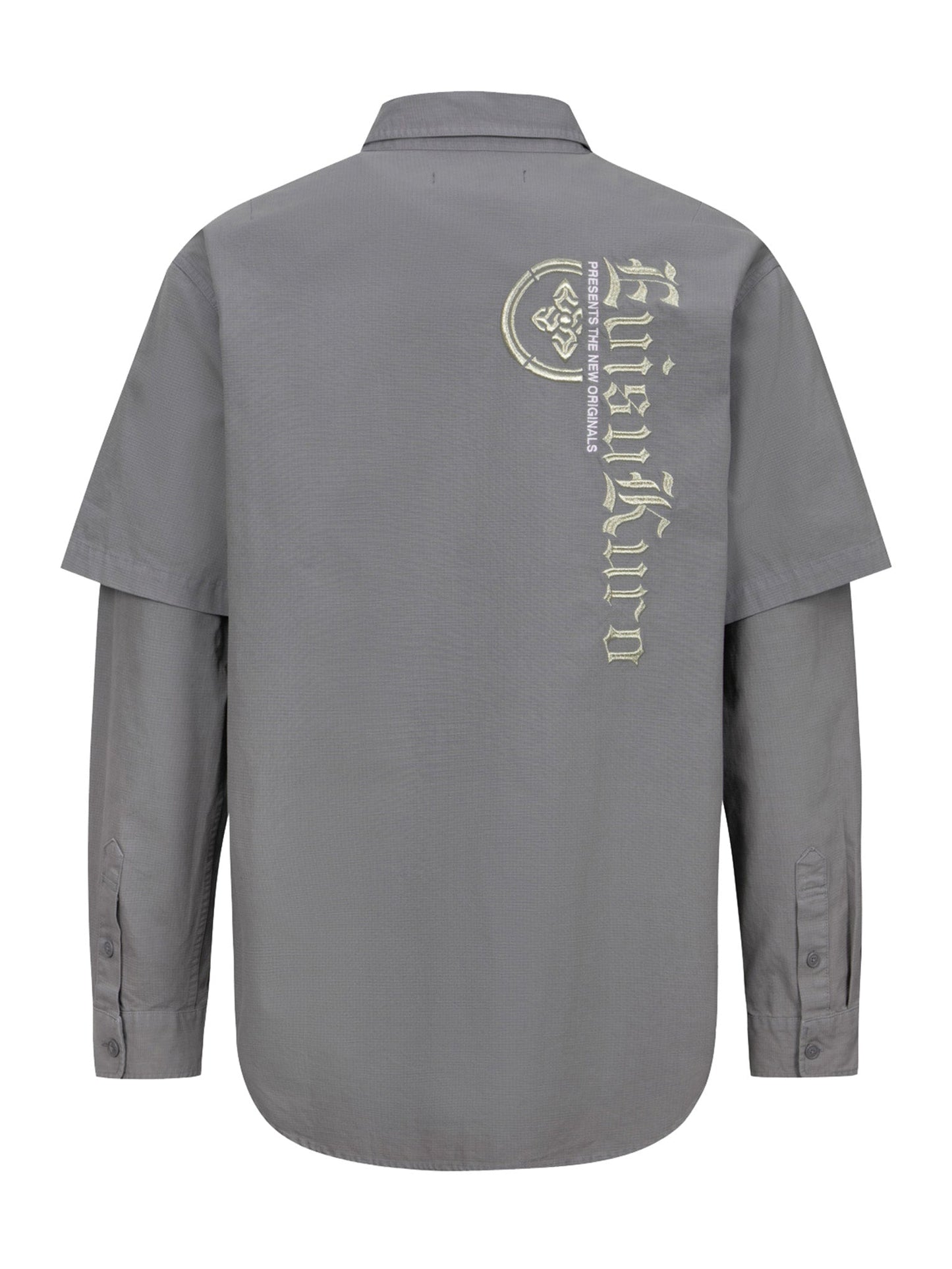 Logo Embroidery Mock 2-In-1 Relax Fit Shirt