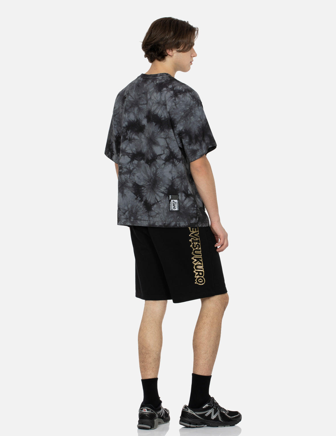 Tie-Dye with Seagull Embroidery Loose Fit T-Shirt