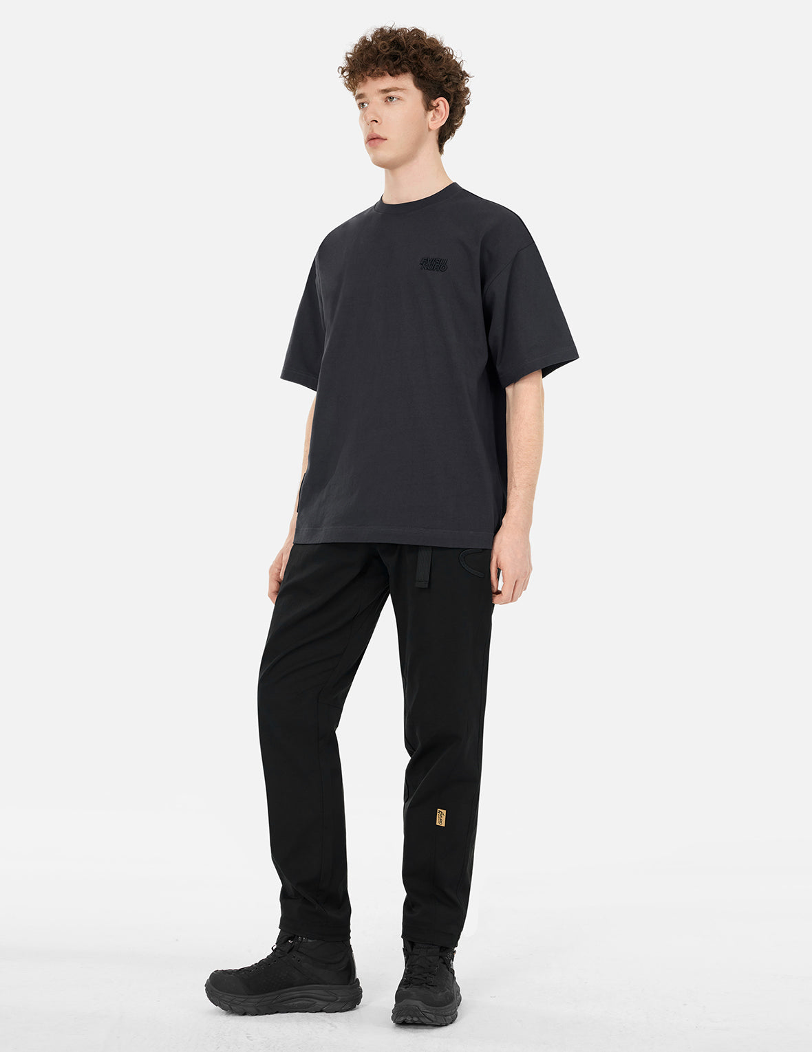 Seagull and Logo Embroidery Regular Fit Sport Pants
