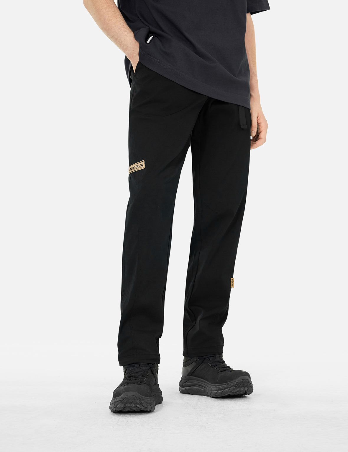 Seagull and Logo Embroidery Regular Fit Sport Pants