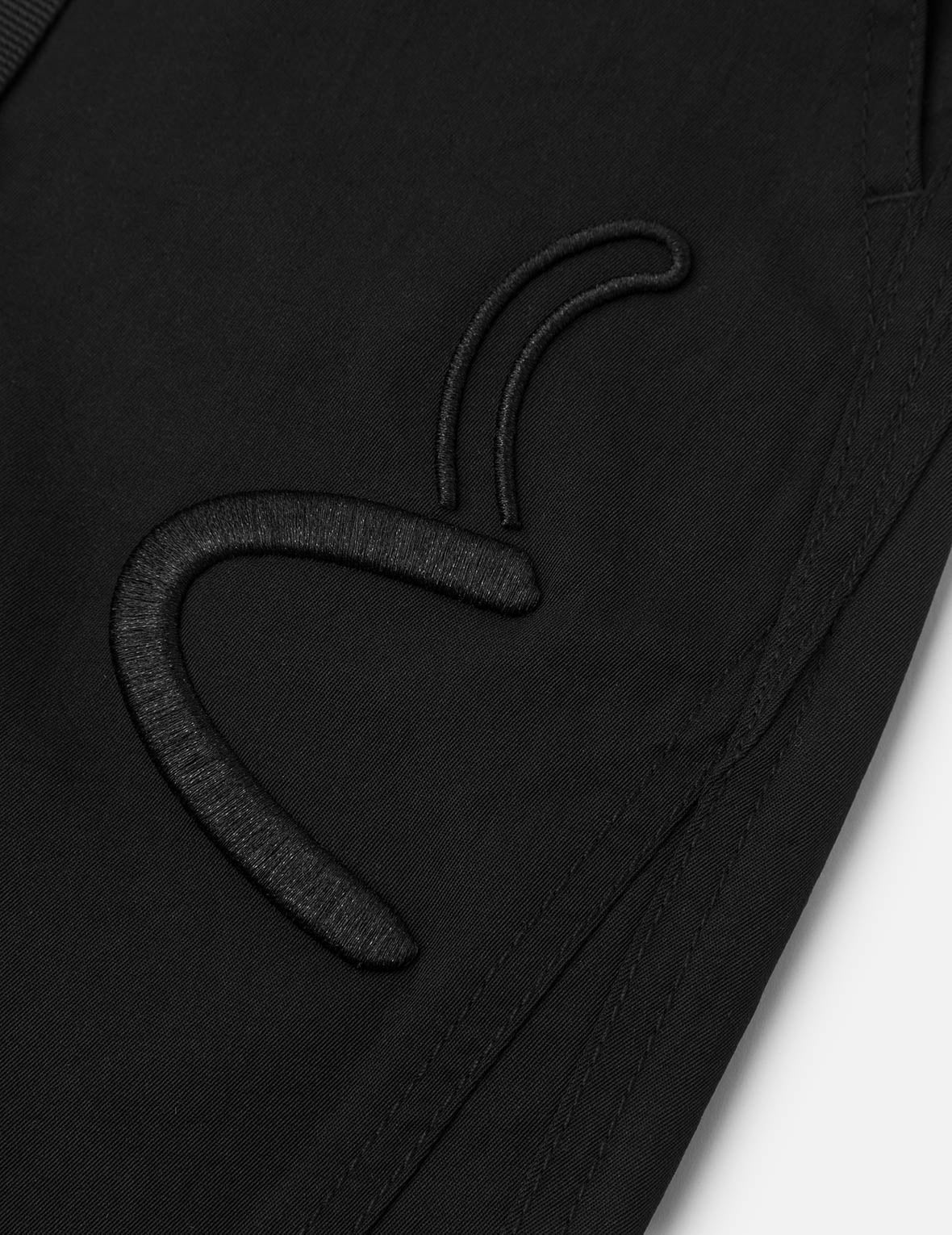 Seagull and Logo Embroidery Regular Fit Sport Pants