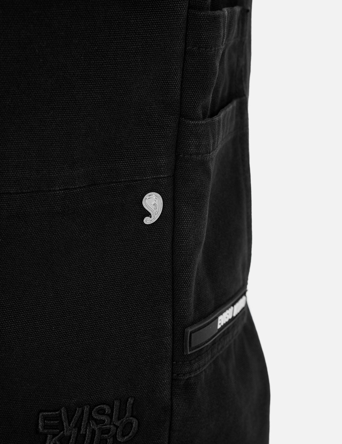 Seagull and Logo Embroidery Loose Fit Cargo Pants