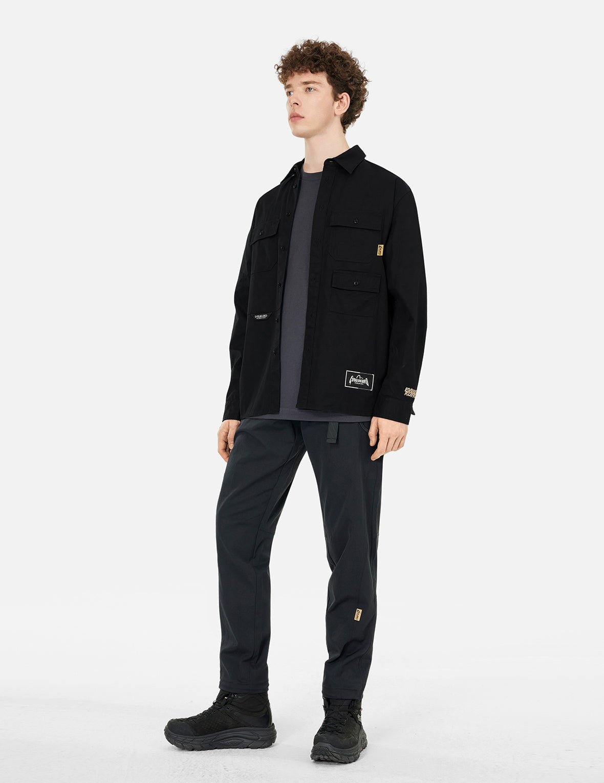 Multi-pockets Relax Fit Long Sleeves Shirt