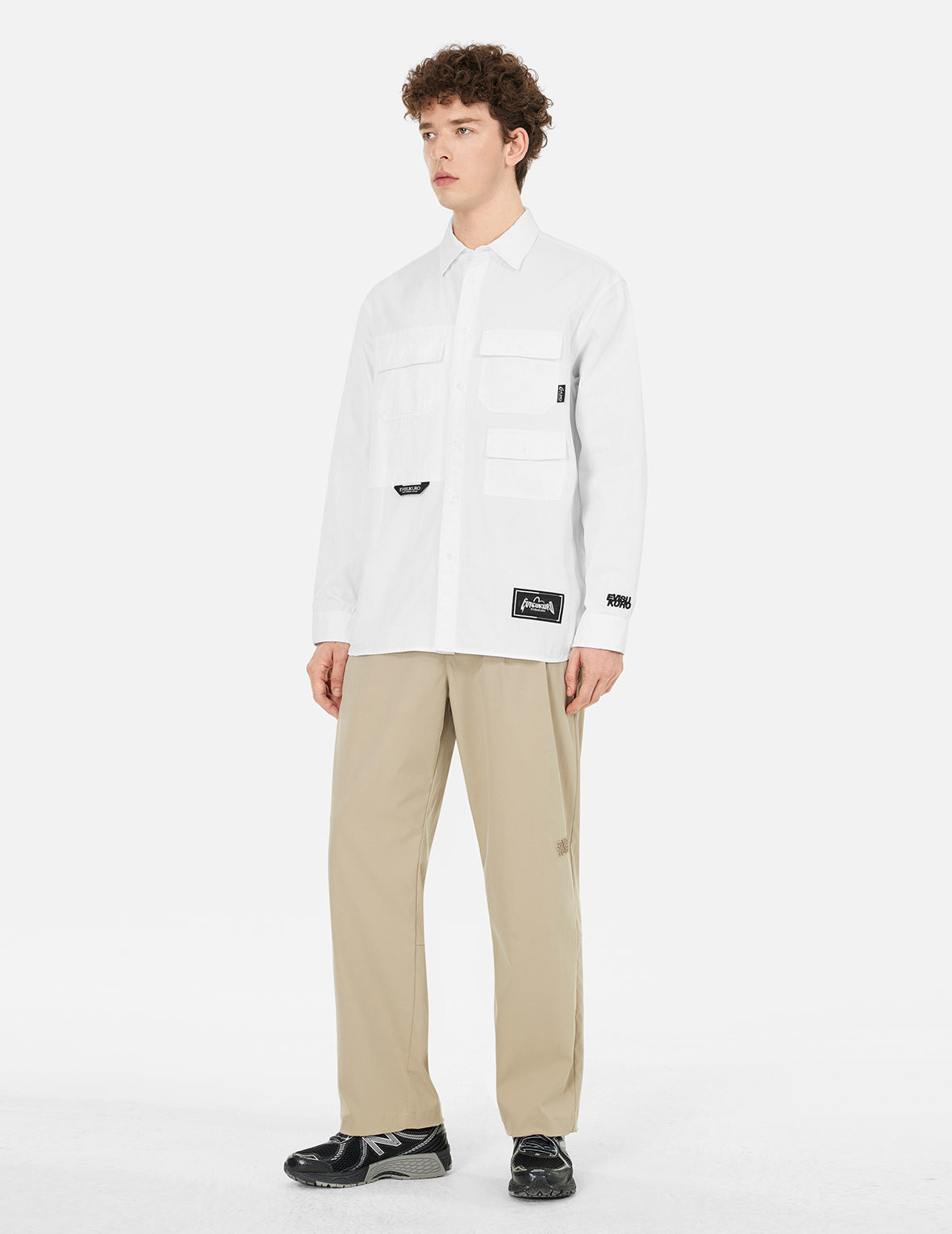 Multi-pockets Relax Fit Long Sleeves Shirt
