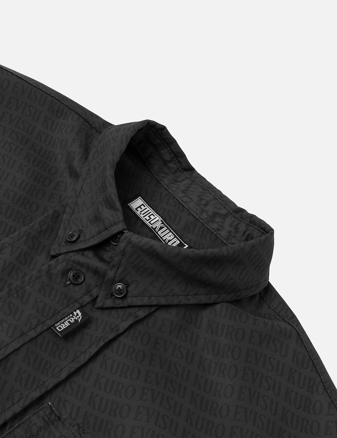 Allover Logo Print Loose Fit Short Sleeves Shirt