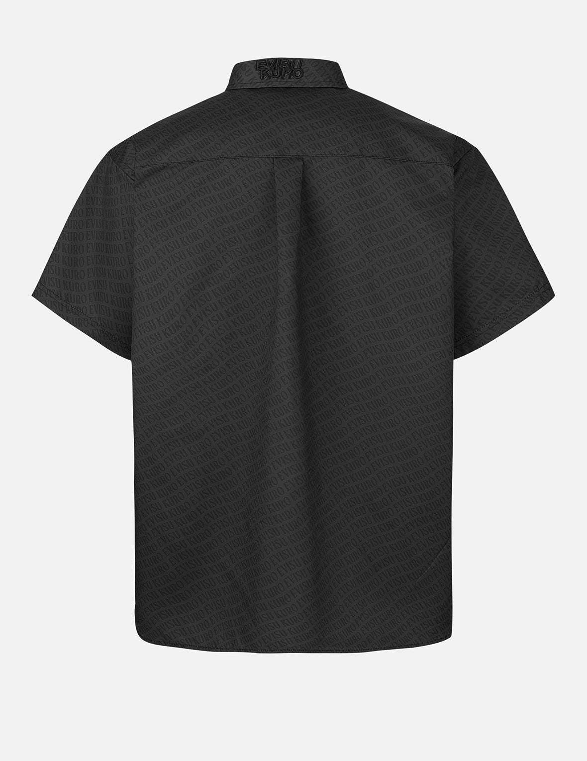Allover Logo Print Loose Fit Short Sleeves Shirt
