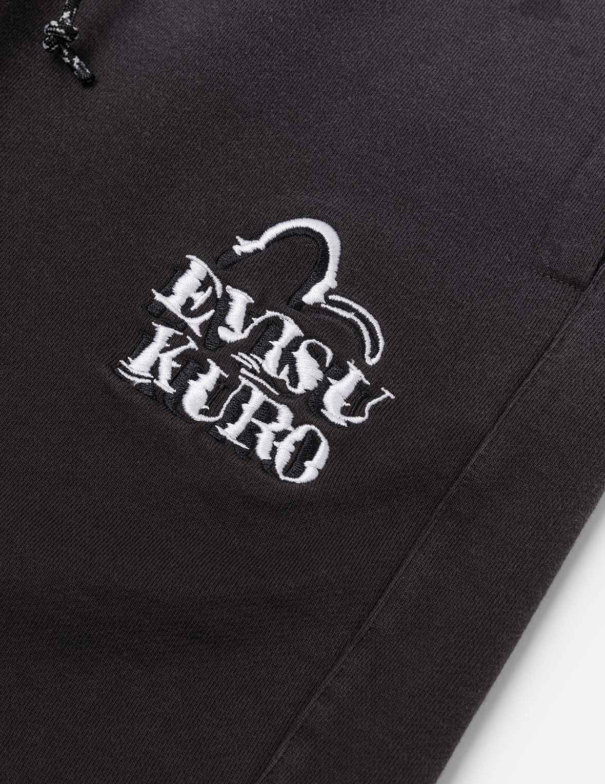 Seagull and Logo Embroidery Relax Fit Rock-Washed Sweatshorts