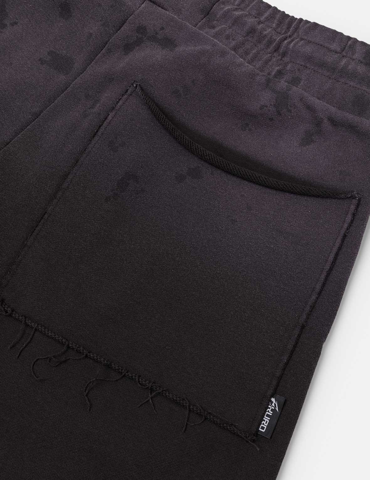 Seagull and Logo Embroidery Relax Fit Rock-Washed Sweatshorts