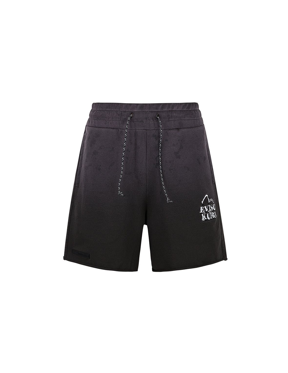 Seagull and Logo Embroidery Relax Fit Rock-Washed Sweatshorts